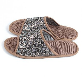 Массажные тапочки Парча Коричневая-Жар-Птица Массажные тапочки Парча Коричневая-Жар-Птица