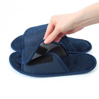 Массажные тапочки Релаксы Velcro темно-синие Массажные тапочки Релаксы Velcro темно-синие